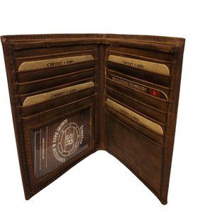 CLASSIC RFID Blocking Mens Leather Bi-Fold Big Hipster Wallet, 12 cards slots